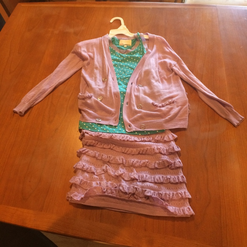3 piece Skirt, Top & Cardigan KID By PHILIP LIM